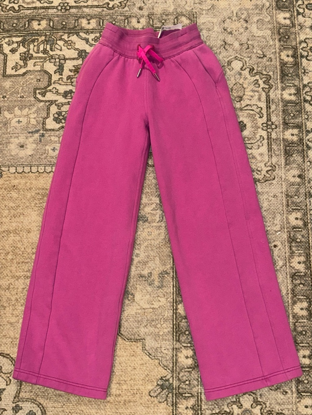 lululemon athletica Scuba Pink Drawstring Waist Sweatpants